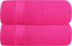 Belizzi Home Cotton 2 Pack Oversized Bath Towel Set 28x55 inches, Large Bath by Unknown
