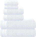 Ultra Soft 6 Pack Cotton Towel Set, Contains 2 Bath Towels 28x55 inch, 2 Hand by Unknown