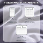 LuxClub King Size Sheets Set, 100% Rayon Derived from Bamboo Cooling Sheets - Image 7
