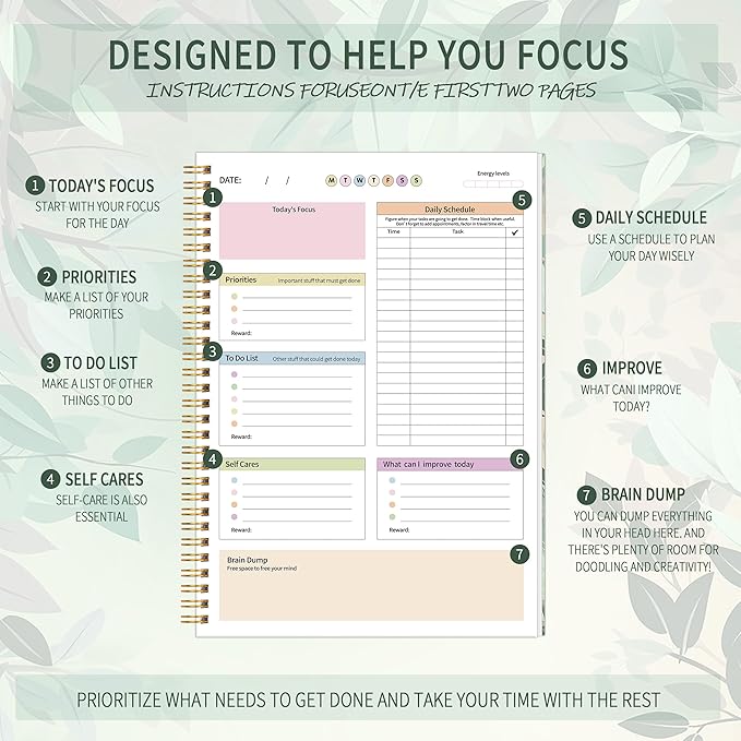 ADHD Daily Planner with Hardcover - Image 4