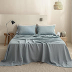 Simple&Opulence French Linen Flat Sheet, 100% Natural Flax Bedding Sheet - Image 4