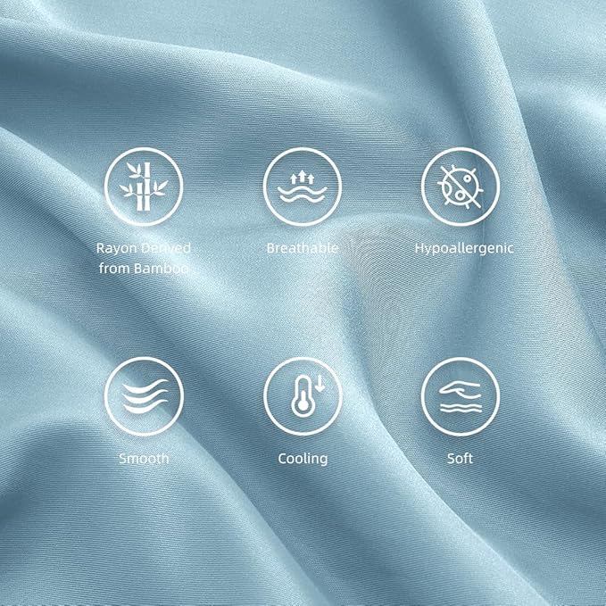 King Pillowcases, Cooling Viscose from Bamboo Pillow Covers - Image 5