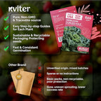KVITER 600 Vates Blue Scotch Curly Kale Seeds – Curled Green Kale Seed Packets - Image 5