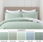 SahSahCasa Quilt Set Queen Size, 100% Cotton Quilt Bedding Set Bedspread - Image 9