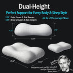 HighBeds Cervical Neck Pillow for Neck Pain Relief- Memory Foam Pillow for Side - Image 7