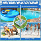 Pool Foot Bath Tray for Swimming Pool, Non- Slip Collapsible Foot Bath for Pool - Image 7