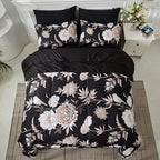 Yogeneg 7 Piece Bed in a Bag Queen Comforter Set Botanical Floral Bedding Set - Image 3