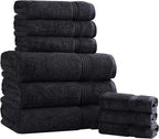Superior Egyptian Cotton 9-Piece Towel Set, Guest Bath Decor Essentials - Image 2