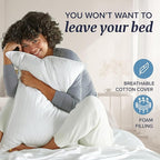 Beckham Hotel Collection Shredded Memory Foam Pillow 2-Pack Queen | Adjustable - Image 5