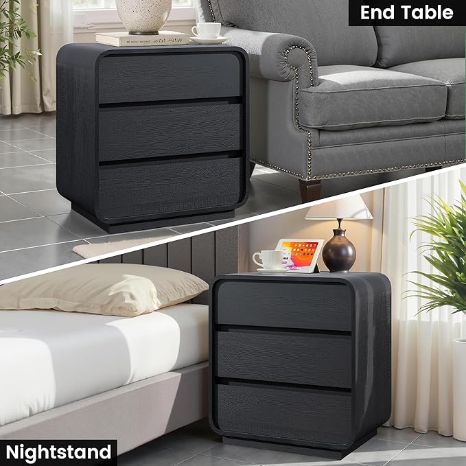 Black Night Stand Set of 2 - Image 6