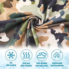 SATINIOR Summer Camo Neck Gaiter UV Protection Cooling Face Mask Sun Hood - Image 3