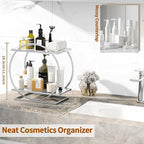Perfume Organizer for Bedroom Dresser- Sliver Makeup Organizers for Vanity - Image 3