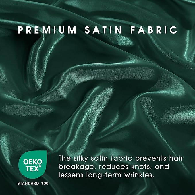 FreshCulture Satin Sheets Twin Size Bed Set - Image 5
