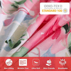 JSD Rose Floral Duvet Cover Set King Size, 3 Piece Soft Printed Microfiber - Image 6