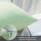 MIULEE Pack of 2 Decorative Outdoor Solid Waterproof Throw Pillow Covers Spring - Image 3