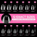 UNA GELLA Short Almond Round Fake Nails 216pcs Almond Press on Nails Pre-shape - Image 8