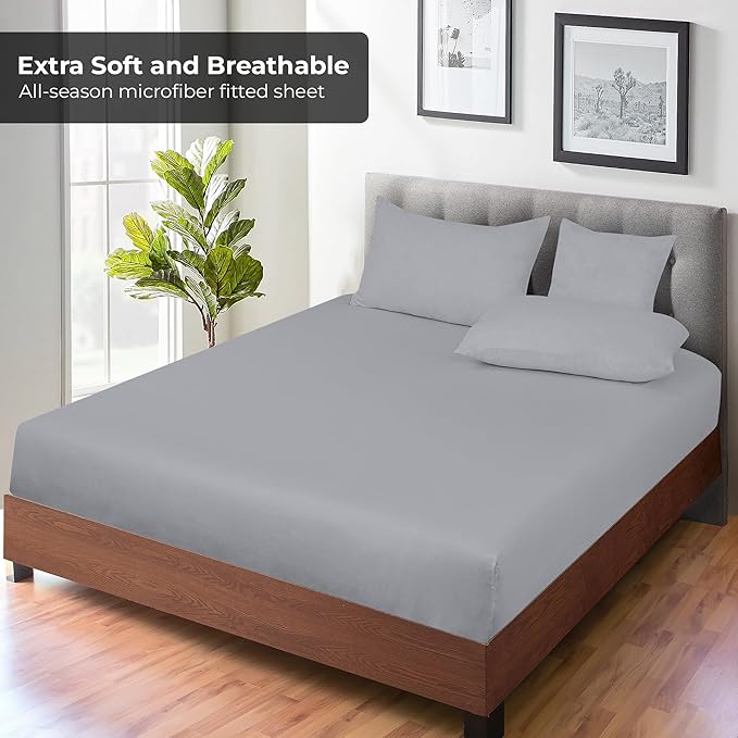 Royale Linens Fitted Sheet King - Image 4