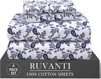 RUVANTI 4 Pcs Cotton Sheets by Ruvanti
