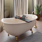 Tinamo Black Bathtub Caddy Tray Table | 35x9x2.5 Inch Large Bath Tub Tray - Image 6