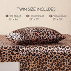 MR&HM Satin Bed Sheets, Twin Size Sheets Set - Image 7