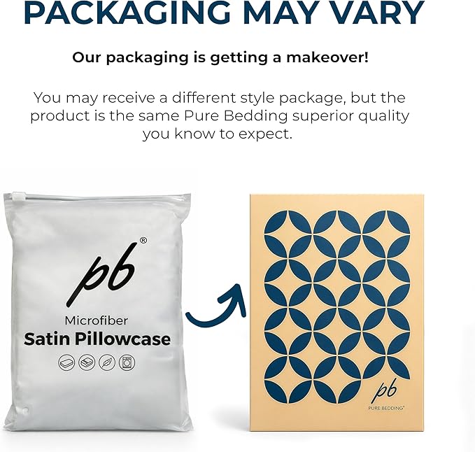 Pure Bedding Satin Pillowcase 2 Pack - Image 5