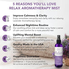 Relax Lavender Spray for Sleep, Natural Linen Spray for Bedding, Perfect - Image 2