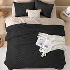 Andency Black Comforter Set Queen, Lightweight Fluffy Bedding Comforter Sets - Image 7