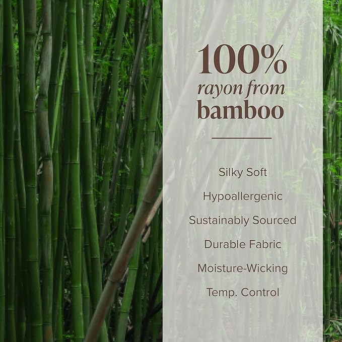 Bare Home 100% Rayon Made from Bamboo Luxury Standard Size Set of 2 Cooling - Image 7