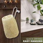 6 Pack Natural Loofah Exfoliating Body Scrubber, 5 Inches Organic Luffa Bath - Image 7