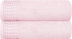 GLAMBURG 100% Cotton 2 Pack Oversized Bath Towel Set 28x55 Inches, Ultra Soft by GLAMBURG