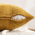 MIULEE Pack of 4 Couch Throw Pillow Covers 18x18 Inch Neutral Gold/Brown Soft - Image 7