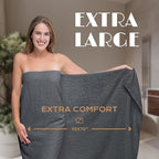 White Classic Luxury Soft Bath Sheet Towels - Image 4