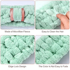 WILLBOND 4 Pack Microfiber Headbands Spa Facial Headbands Makeup Head bands - Image 3