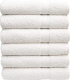 Pleasant Home Bath Towels Set of 6 100% Cotton, 515 GSM | Lightweight, Soft & by PH+Pleasant+Home
