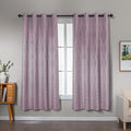 Amazon Basics Jacquard 2-Piece 100% Blackout Curtains, Living Room and Bedroom by AmazonBasics