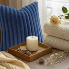 decorUhome Cozy Faux Fur Throw Pillow Covers 24x24 Set of 2 Decorative Soft - Image 9