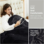 Tefici Electric Blanket King Size, Dual Control Super Cozy Soft 2-Layer Flannel - Image 6