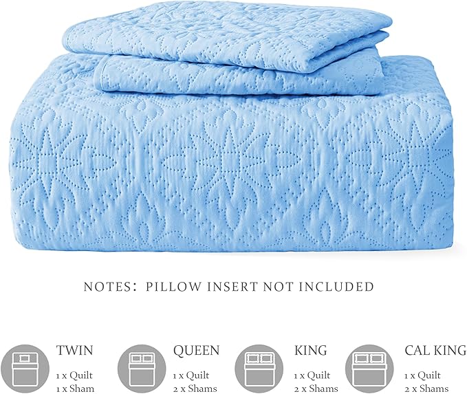 Exclusivo Mezcla Queen Quilt Bedding Set, Lightweight Soft Bedspreads Coverlets - Image 6
