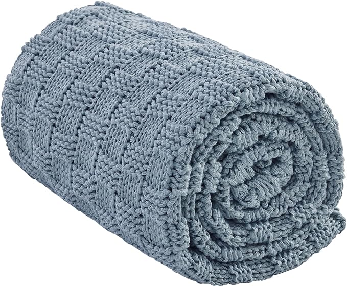 Knitted Weighted Blanket Kids, No Beads Heavy Blanket 36” x 48'' 3lbs, by Unknown