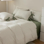 mixinni Red Floral Duvet Cover Set Twin Size - Image 8