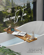 Bathtub Tray, Acacia Bath Tray for Tub, 34.6''x9'' Wooden Bathtub Caddy Tray - Image 6