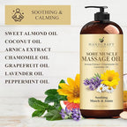 Handcraft Blends Sore Muscle Massage Oil 8 Fl Oz - Image 7