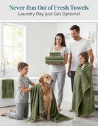 Casa Platino 100% Luxury Cotton Bath Towel Pack of 18 - Image 4