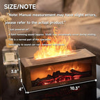 TMEHM Fireplace Flame Air Diffuser Humidifier, 7 Colors Aromatherapy Essential - Image 2