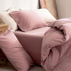JELLYMONI 100% Washed Cotton Duvet Cover Twin – Soft, Breathable Linen-Look - Image 9