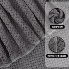 HOMEXCEL Grey Bath Towels 2 Pack, Microfiber Bathroom Towel, Super Soft Highly - Image 4