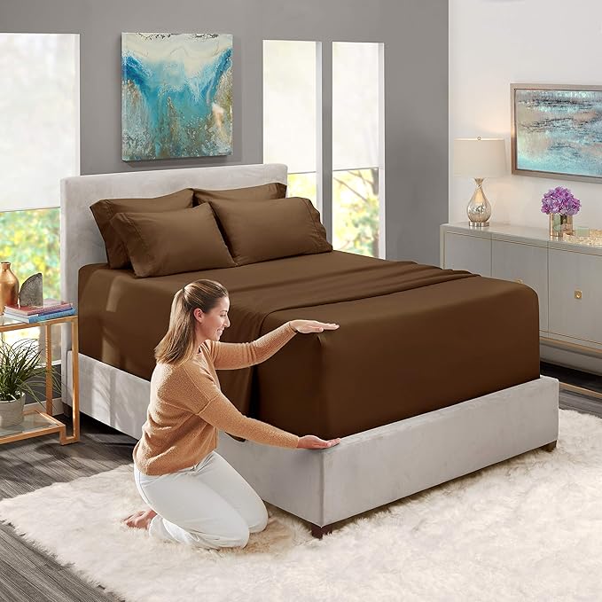 Hearth & Harbor Extra Deep Pocket Queen Sheets Sets - Image 3