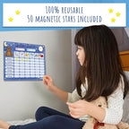 Amonev Magnetic Bedtime Routine Chart Reward Chart and Sleep Training Stay in - Image 2