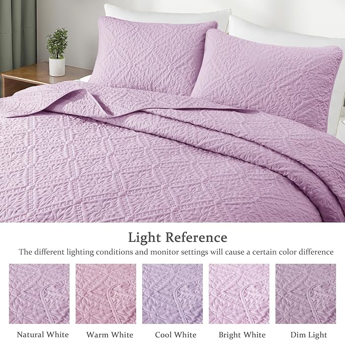 Exclusivo Mezcla Twin Quilt Bedding Set, Lightweight Soft Bedspreads Coverlets - Image 3