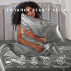 FreshCulture Satin Sheets Twin XL Bed Set - Image 7